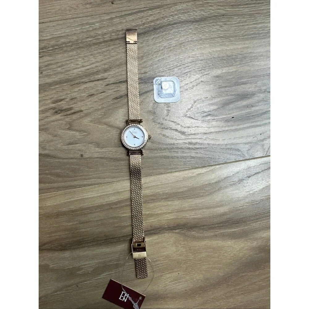 Mesh Band Quartz Analog Watch, Size OS - Rose Gold Women's